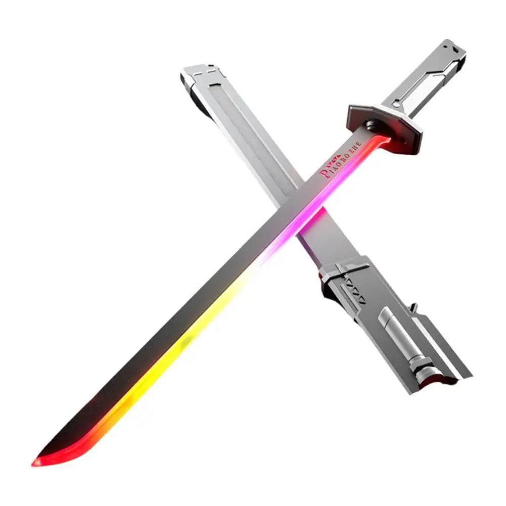 Colorful LED Streamer Glowing Sword with Spark & Smoke Effect - Homebound Essentials