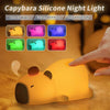 Cute Cartoon Capybara Silicone Night Light - Homebound Essentials