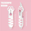 Cute Cat Paw Sharp Box Cutter: Mini Portable Cat Claw Utility Knife - Homebound Essentials