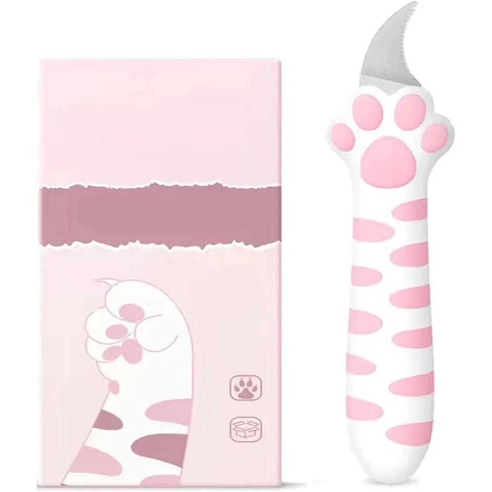 Cute Cat Paw Sharp Box Cutter: Mini Portable Cat Claw Utility Knife - Homebound Essentials