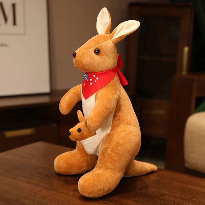Cute Mother & Child Kangaroo Plush Toys: Kawaii Big Size Kangaroo Plushie - Homebound Essentials