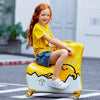Cute Pony Cartoon Suitcase for Children: Ride - On Carry - On Kids Luggage - Homebound Essentials