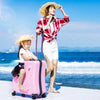 Cute Pony Cartoon Suitcase for Children: Ride - On Carry - On Kids Luggage - Homebound Essentials