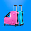 Cute Pony Cartoon Suitcase for Children: Ride - On Carry - On Kids Luggage - Homebound Essentials