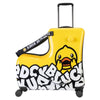 Cute Pony Cartoon Suitcase for Children: Ride - On Carry - On Kids Luggage - Homebound Essentials