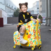Cute Pony Cartoon Suitcase for Children: Ride - On Carry - On Kids Luggage - Homebound Essentials