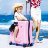Cute Pony Cartoon Suitcase for Children: Ride - On Carry - On Kids Luggage - Homebound Essentials