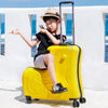 Cute Pony Cartoon Suitcase for Children: Ride - On Carry - On Kids Luggage - Homebound Essentials