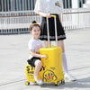 Cute Pony Cartoon Suitcase for Children: Ride - On Carry - On Kids Luggage - Homebound Essentials
