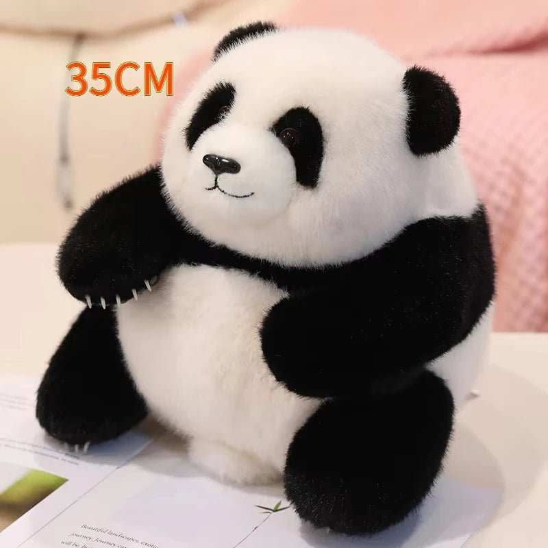 Cute Zoo Panda Plush Toy: 35cm Kawaii Stuffed Animal - Homebound Essentials