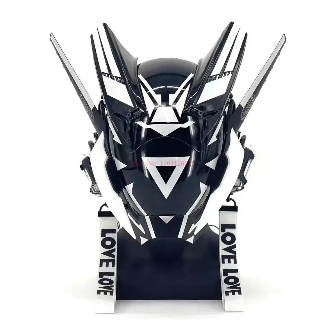Cyberpunk Helmet Shinobi Mask: Robot Samurai Armor with LED Light - Homebound Essentials