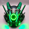 Cyberpunk Helmet Shinobi Mask: Robot Samurai Armor with LED Light - Homebound Essentials