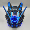 Cyberpunk Helmet Shinobi Mask: Robot Samurai Armor with LED Light - Homebound Essentials