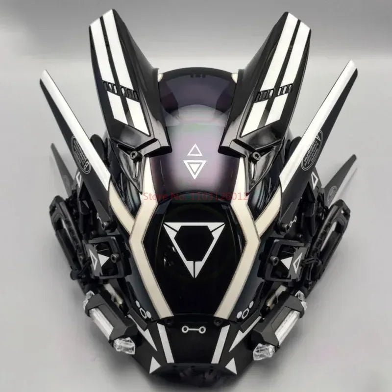 Cyberpunk Helmet Shinobi Mask: Robot Samurai Armor with LED Light - Homebound Essentials