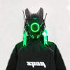 Cyberpunk Helmet Shinobi Mask: Robot Samurai Armor with LED Light - Homebound Essentials