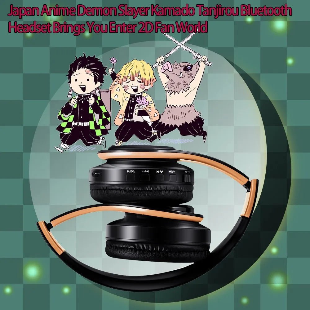 Demon Slayer Kamado Tanjirou Bluetooth Cosplay Headset - Homebound Essentials