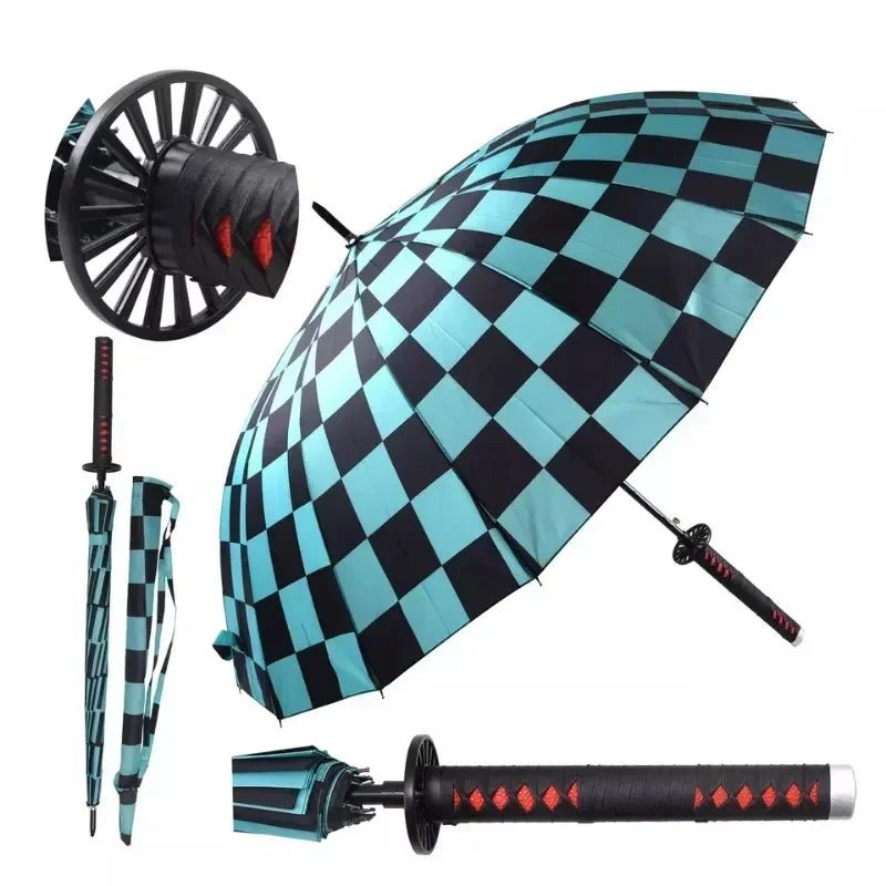 Demon Slayer Katana Handle Umbrella: Tanjirou, Shinobu, and More - Homebound Essentials