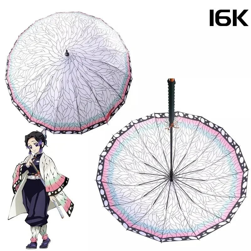 Demon Slayer Katana Handle Umbrella: Tanjirou, Shinobu, and More - Homebound Essentials