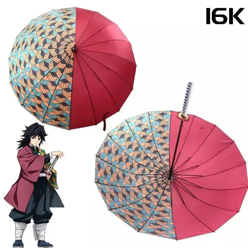 Demon Slayer Katana Handle Umbrella: Tanjirou, Shinobu, and More - Homebound Essentials