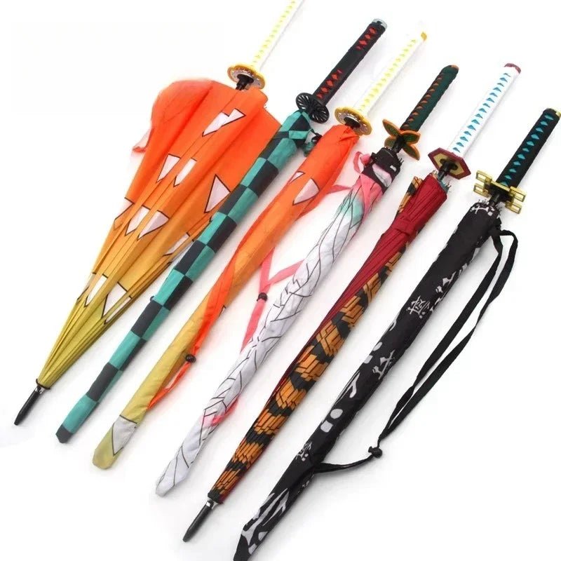 Demon Slayer Katana Handle Umbrella: Tanjirou, Shinobu, and More - Homebound Essentials