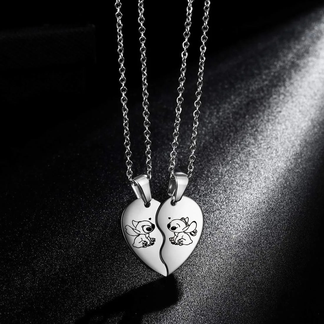Disney Lilo & Stitch Heart Pendant Necklace - Homebound Essentials