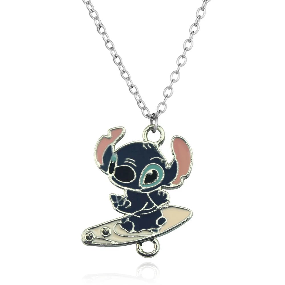 Disney Lilo & Stitch Heart Pendant Necklace - Homebound Essentials