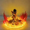 Dragon Ball Z Action Figure - Son Goku Super Saiyan Kamehameha with LED Light, 12cm Toy - Homebound Essentials