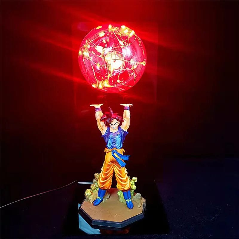 Dragon Ball Z Son Goku Action Figures: DIY Lamp Figure with Strength Bombs LED, Bedroom Decorative Collection Toys - Homebound Essentials