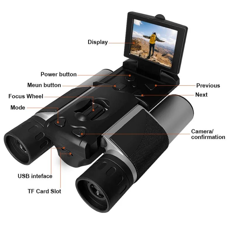 Dual Tube Digital Telescope with HD Video Camera - Homebound Essentials