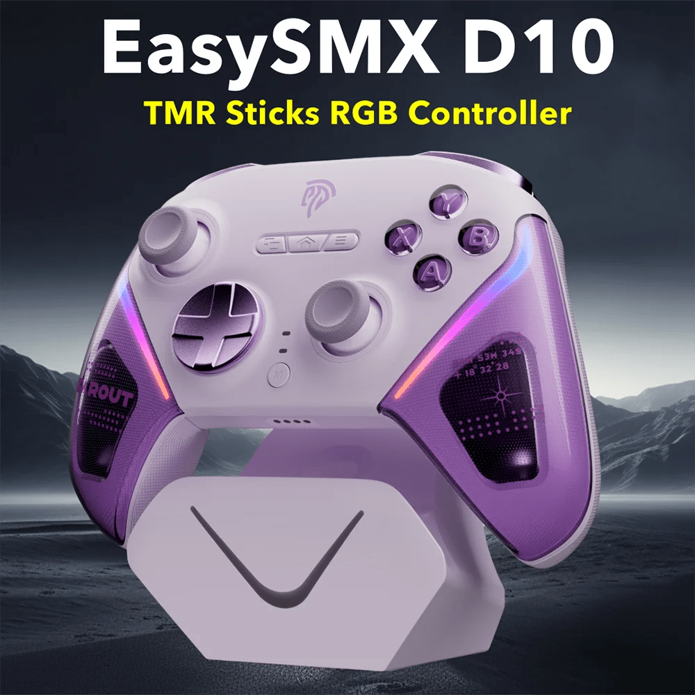EasySMX D10 Wireless Gamepad – RGB Bluetooth Controller for PC, Switch, Steam, and Mobile - Homebound Essentials
