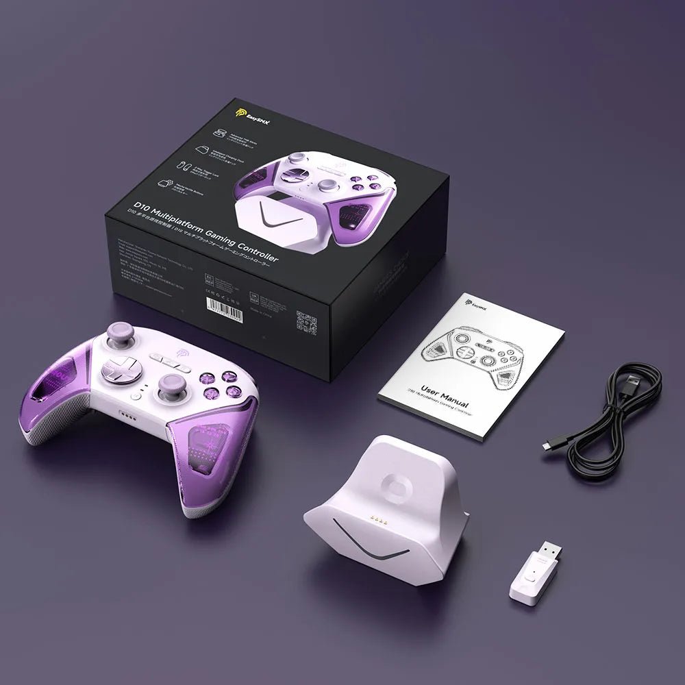EasySMX D10 Wireless Gamepad – RGB Bluetooth Controller for PC, Switch, Steam, and Mobile - Homebound Essentials