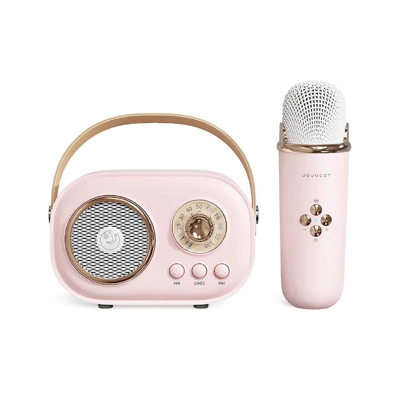 EchoVibe Bluetooth Karaoke Speaker: Bluetooth Karaoke Speaker with 1 - 2 Wireless Microphones | TF Card, FM Radio, HiFi Bass, Hands - Free Calls - Homebound Essentials