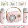 EchoVibe Bluetooth Karaoke Speaker: Bluetooth Karaoke Speaker with 1 - 2 Wireless Microphones | TF Card, FM Radio, HiFi Bass, Hands - Free Calls - Homebound Essentials