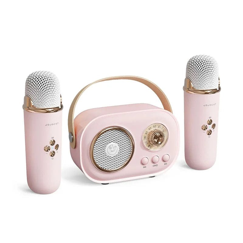 EchoVibe Bluetooth Karaoke Speaker: Bluetooth Karaoke Speaker with 1 - 2 Wireless Microphones | TF Card, FM Radio, HiFi Bass, Hands - Free Calls - Homebound Essentials