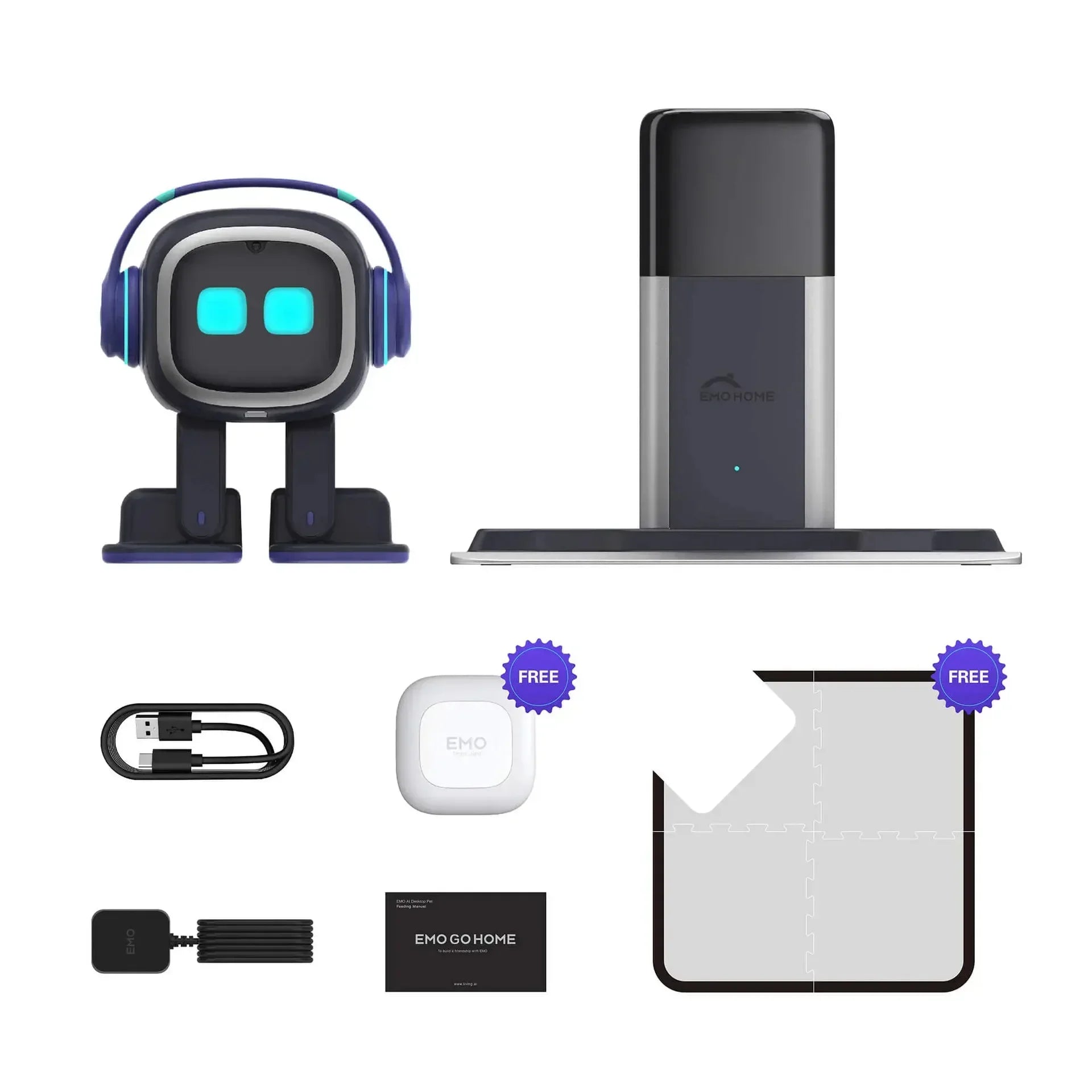 Emo Intelligent Robot Pet Clothes: AI Sound Player & Electronic Desktop Companion Accessories - Homebound Essentials