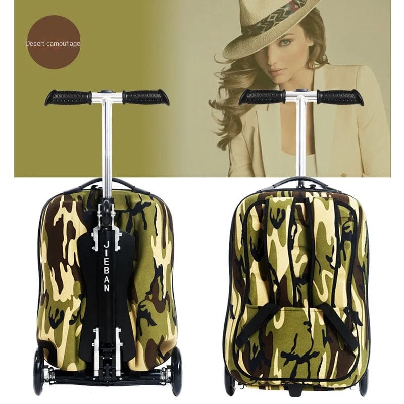 FlexPack Detachable Scooter Suitcase: 20 Inch Detachable Scooter Backpack | Multi - Functional Boarding Suitcase - Homebound Essentials