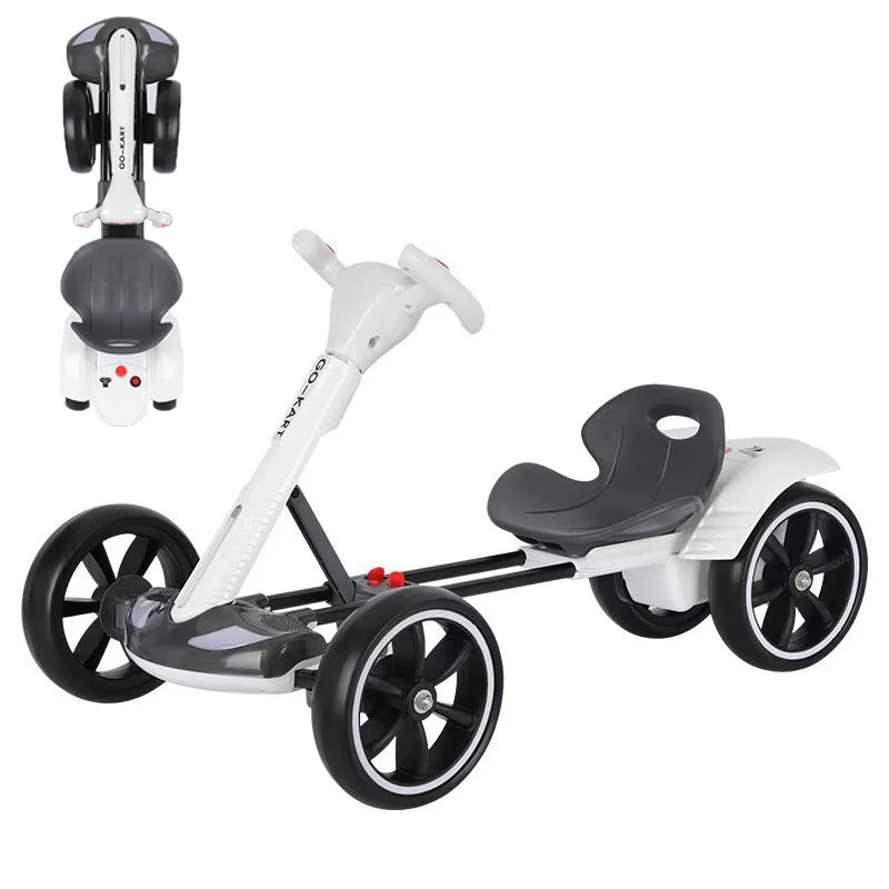 Foldable Electric Four - Wheeled Kart: Portable, Lightweight, and Ready to Ride - Homebound Essentials