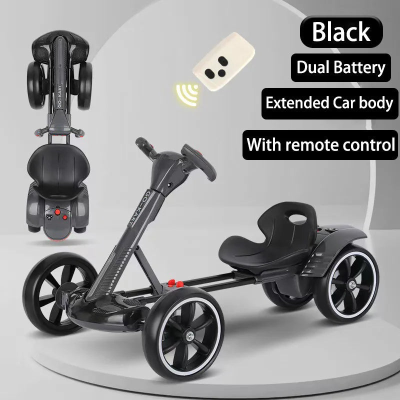 Foldable Electric Four - Wheeled Kart: Portable, Lightweight, and Ready to Ride - Homebound Essentials
