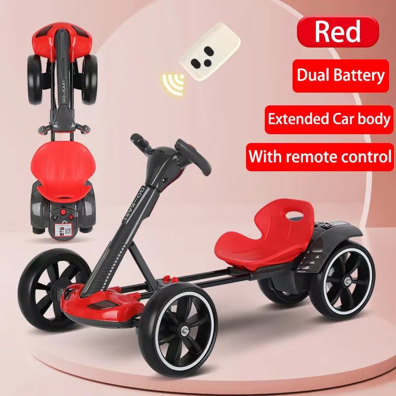 Foldable Electric Four - Wheeled Kart: Portable, Lightweight, and Ready to Ride - Homebound Essentials