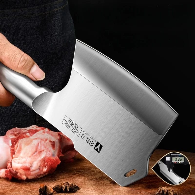 Forged Bone Cutting Knife - Special Knife for Bone Chopping, Thickened and Weighted - Homebound Essentials