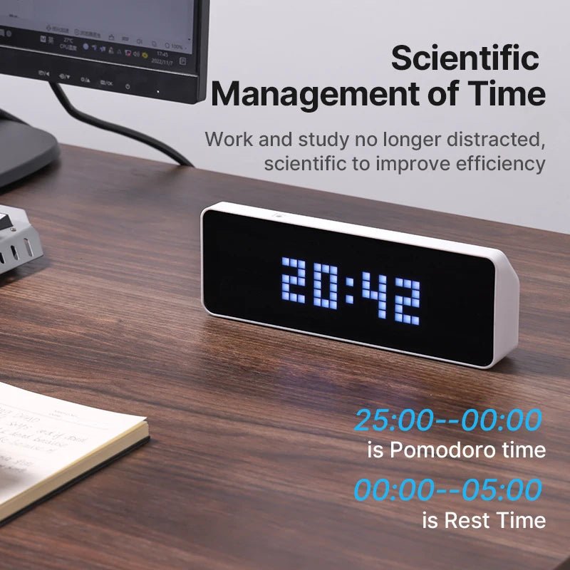 Full Color Ulanzi TC001 Smart Pixel LED Clock - Homebound Essentials