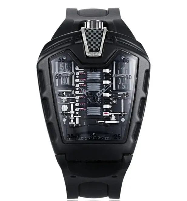 GhostTime Men's Hollow Skeleton Quartz Watch - Cool Silicone Bracelet Relogio - Homebound Essentials