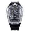 GhostTime Men's Hollow Skeleton Quartz Watch - Cool Silicone Bracelet Relogio - Homebound Essentials