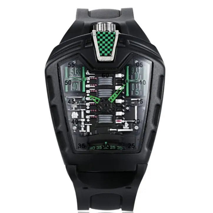 GhostTime Men's Hollow Skeleton Quartz Watch - Cool Silicone Bracelet Relogio - Homebound Essentials