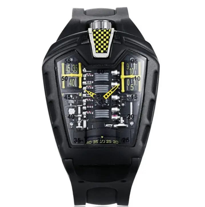 GhostTime Men's Hollow Skeleton Quartz Watch - Cool Silicone Bracelet Relogio - Homebound Essentials