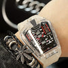 GhostTime Men's Hollow Skeleton Quartz Watch - Cool Silicone Bracelet Relogio - Homebound Essentials