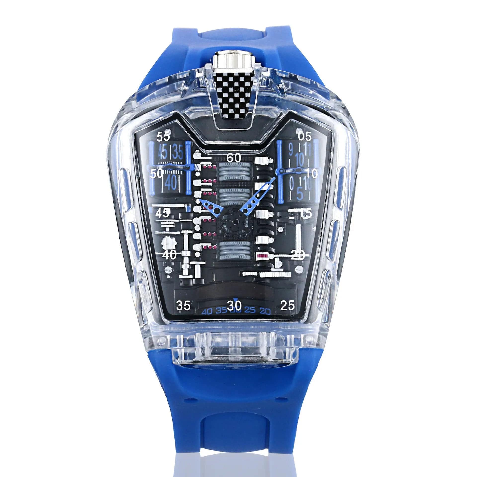 GhostTime Men's Hollow Skeleton Quartz Watch - Cool Silicone Bracelet Relogio - Homebound Essentials