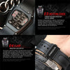 GhostTime Men's Hollow Skeleton Quartz Watch - Cool Silicone Bracelet Relogio - Homebound Essentials