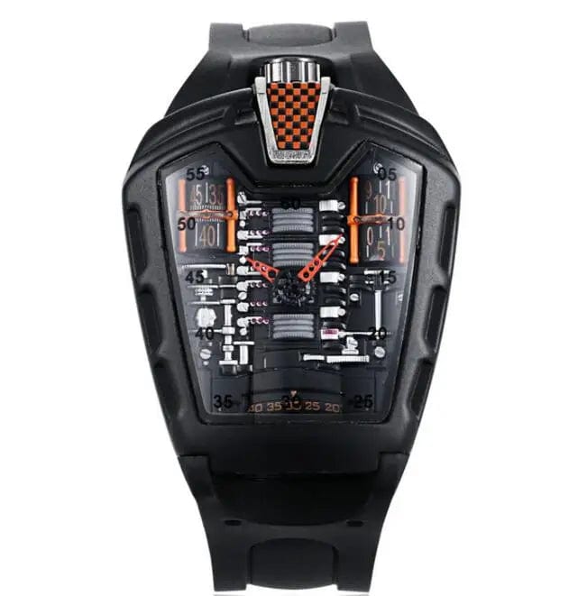 GhostTime Men's Hollow Skeleton Quartz Watch - Cool Silicone Bracelet Relogio - Homebound Essentials
