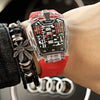 GhostTime Men's Hollow Skeleton Quartz Watch - Cool Silicone Bracelet Relogio - Homebound Essentials